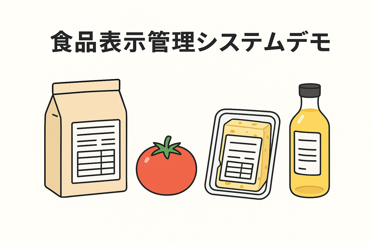 食品表示管理システムデモ